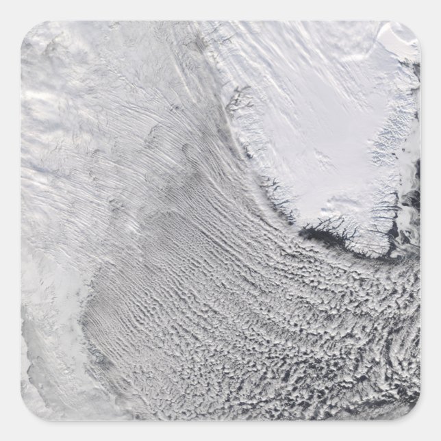 Sticker Carré Rues nuageuses dans la mer du Labrador (Devant)