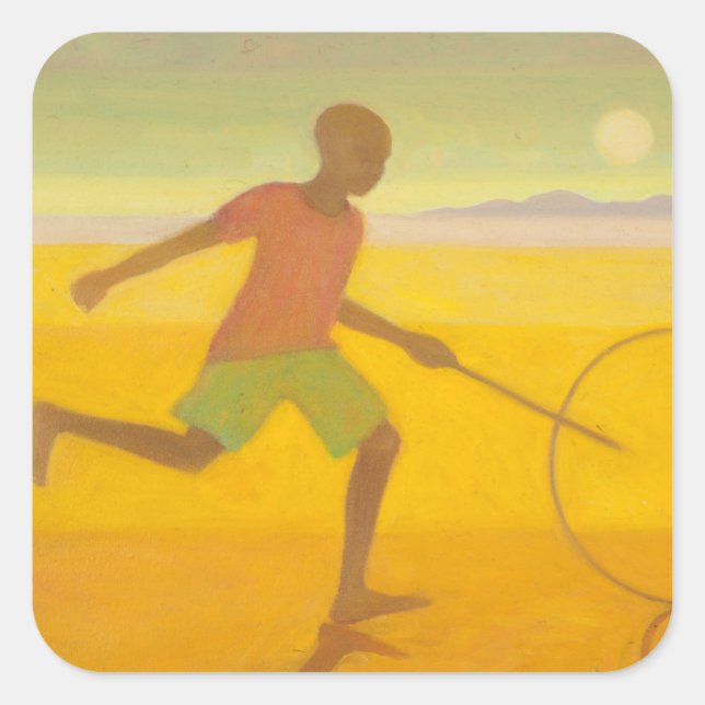 Sticker Carré Running Boy 2010 (Devant)
