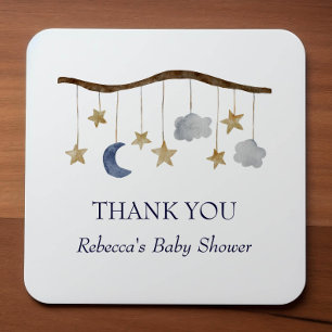 Sticker Carré Russe Baby shower nuit Sky Mobile