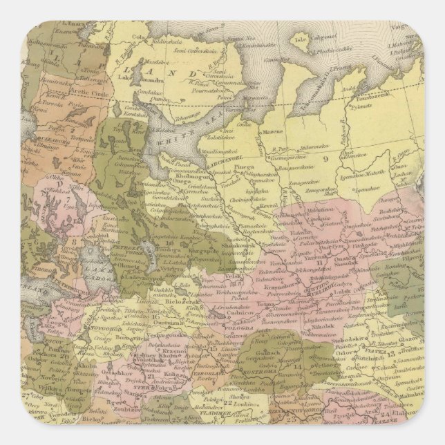 Sticker Carré Russie En Europe 3 (Devant)