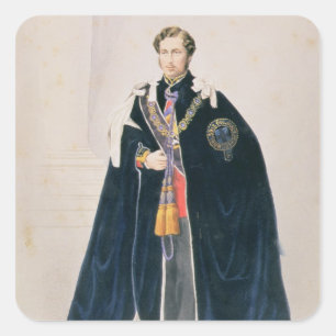 Sticker Carré S.H. Albert Edward, Prince de Galles