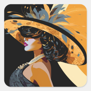 STICKER CARRÉ SA COURONNE N° 1