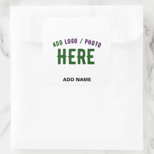 STICKER CARRÉ SAC BLANC MODERNE ET MODERNE À MARQUE VÉRIFIÉ
