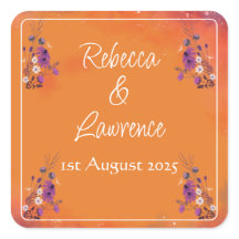 Saffron Sky Wildflowers - RSVP card