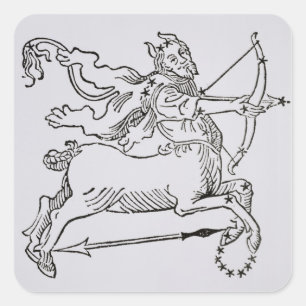 Sticker Carré Sagittarius (le Centaur) une illustration de