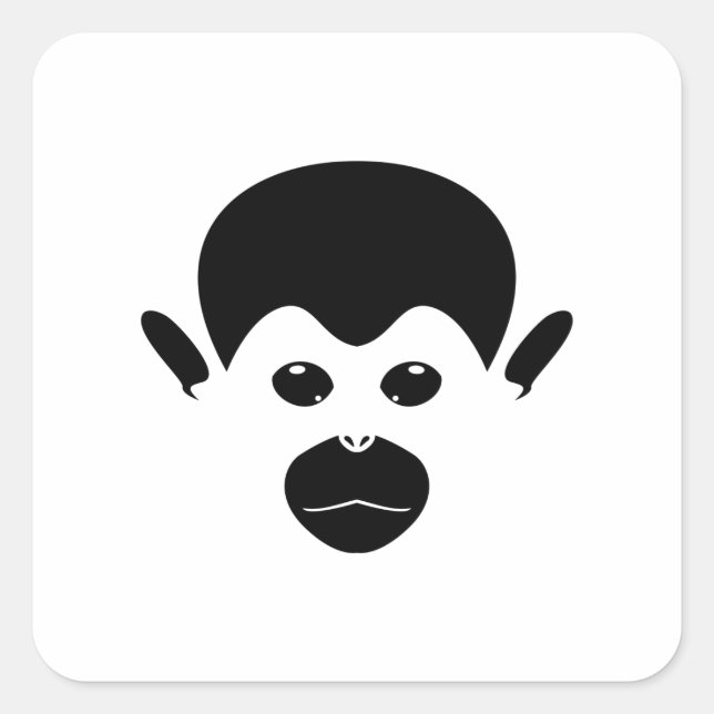 Sticker Carré Saimiri Monkey (Devant)