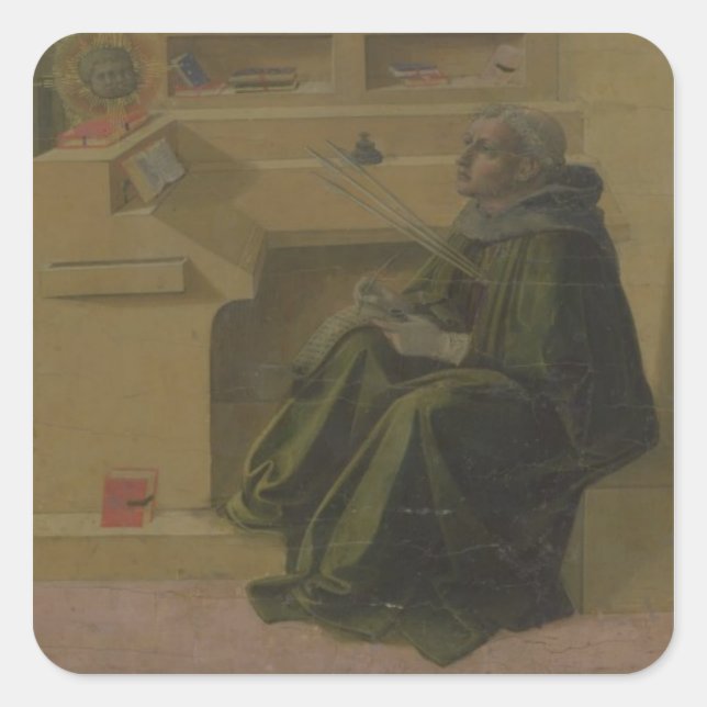 Sticker Carré Saint-Augustine in his Study (Devant)