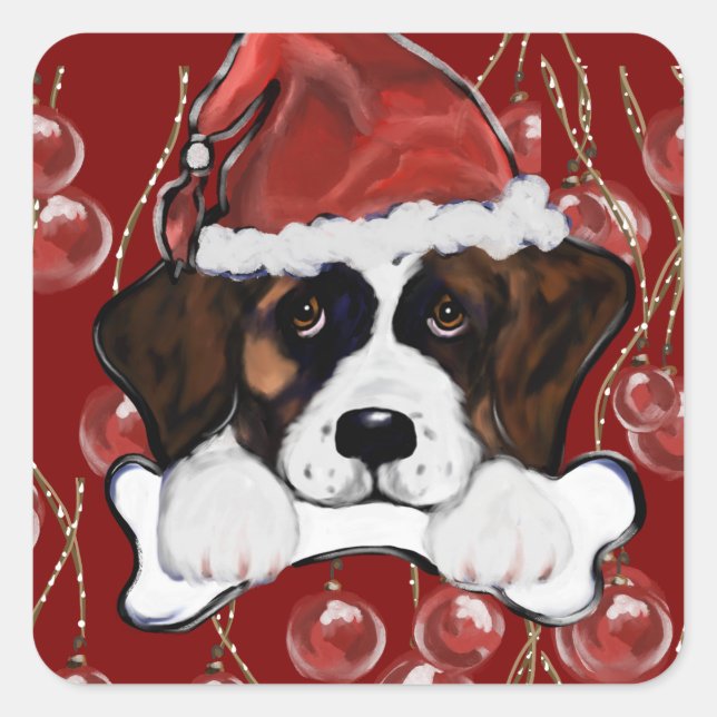 Sticker Carré Saint Bernard  (Devant)