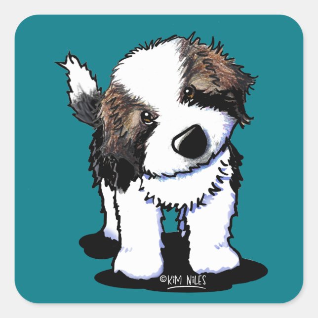 Sticker Carré Saint Bernard (Devant)