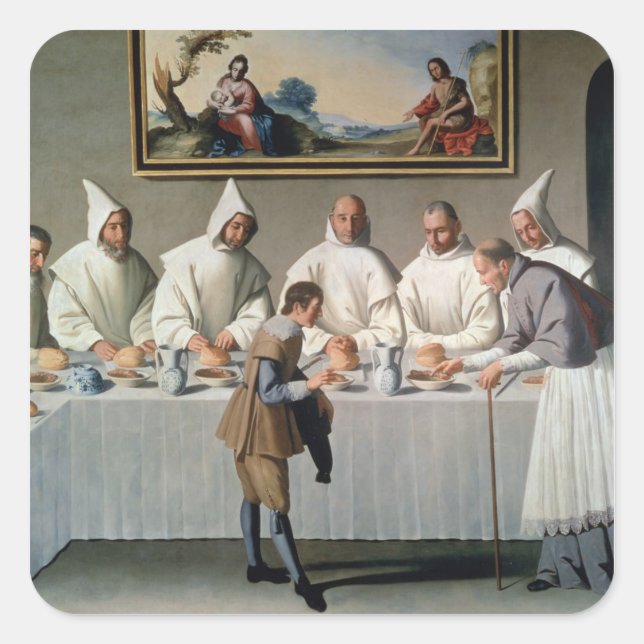 Sticker Carré Saint Hugh de Cluny (1024-1109) dans le Répertoire (Devant)