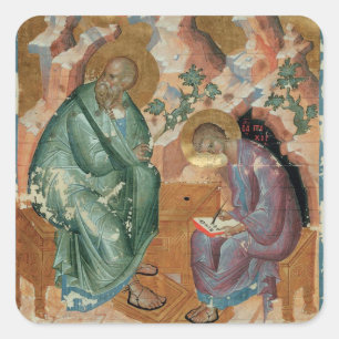 Sticker Carré Saint Jean l'évangéliste par Andrei Rublev
