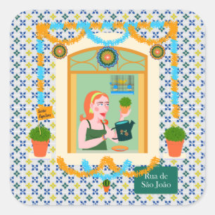Sticker Carré Saint John Portugais Festa Voisin
