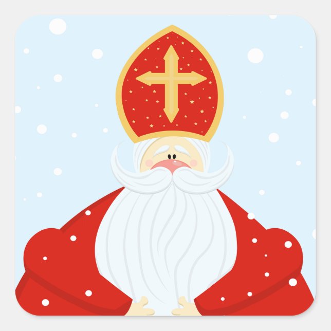 Sticker Carré Saint Nicolas (Devant)
