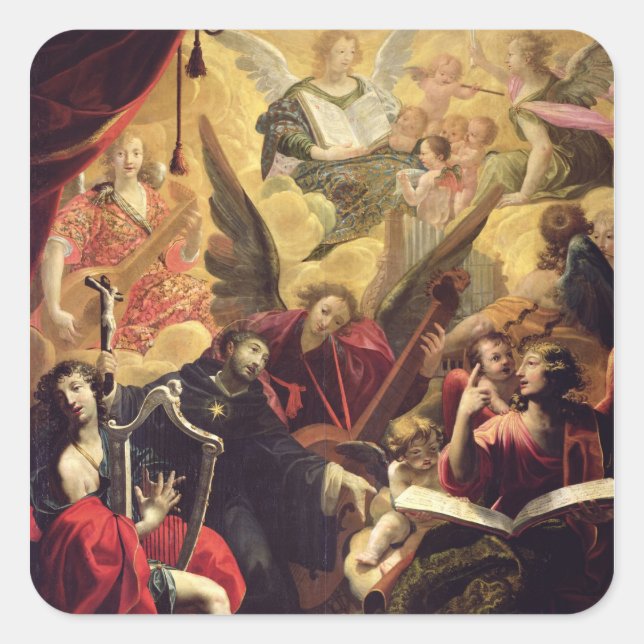 Sticker Carré Saint Nicolas de Tolentino (Devant)