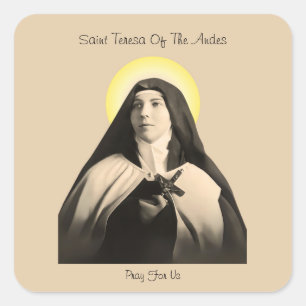 STICKER CARRÉ SAINT TERESA DES ANDES