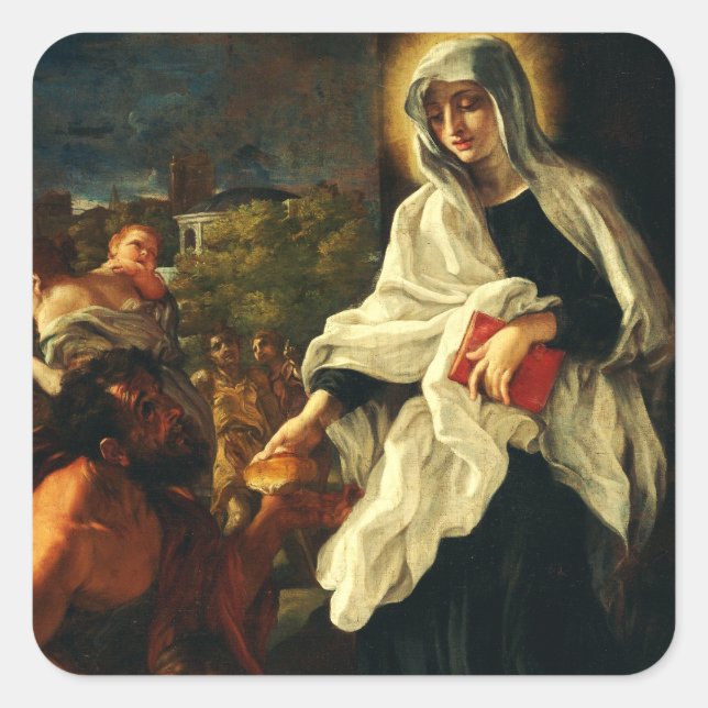 Sticker Carré Sainte Françoise de Rome (Devant)