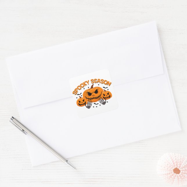 Sticker Carré Saison éffrayante (Enveloppe)
