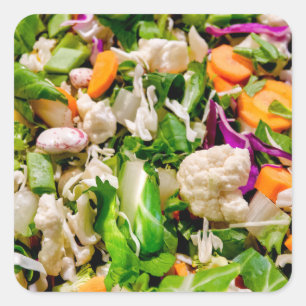 Sticker Carré Salade mixte