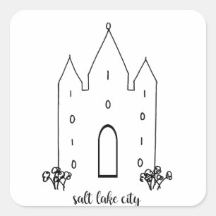 Sticker Carré salke city utatemple