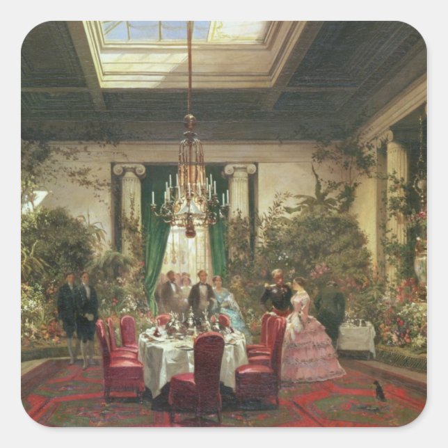 Sticker Carré Salle-un-Manger de la princesse Mathilde (Devant)