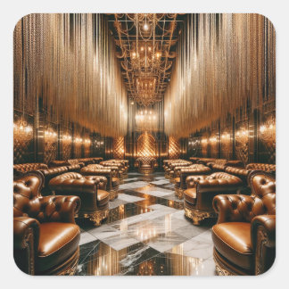 Sticker Carré Salon d'or