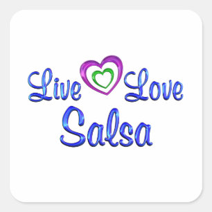 Sticker Carré Salsa vivant d'amour