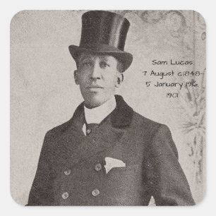 Sticker Carré Sam Lucas, 1901