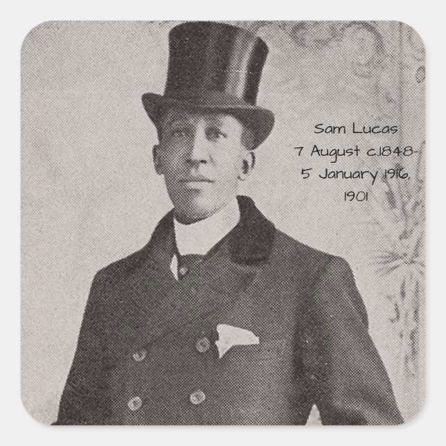 Sticker Carré Sam Lucas, 1901 (Devant)