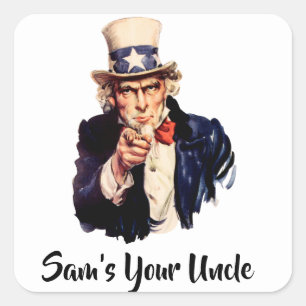 Sticker Carré Sam's Your Oncle
