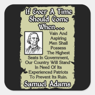 Sticker Carré Samuel Adams : Patriotes expérimentés