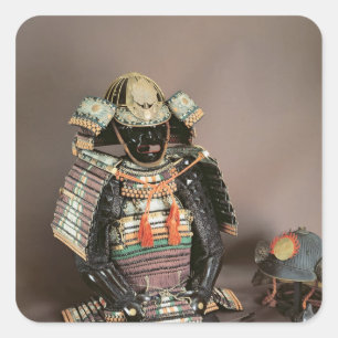 Sticker Carré Samurai Armor, Muromachi Période c.1384