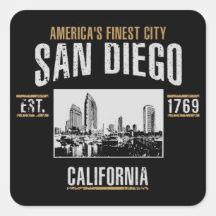 Sticker Carré San Diego