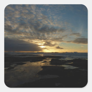 Sticker Carré San Diego Sunset III Superbe paysage californien