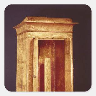 Sticker Carré Sanctuaire d'or de Tutankhamon Nouveau Royaume