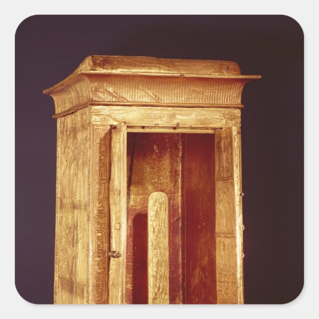 Sticker Carré Sanctuaire d'or de Tutankhamon Nouveau Royaume (Devant)