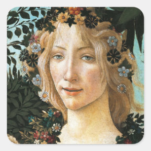Sticker Carré Sandro Botticelli "Primavera - Flora" Carré Stick