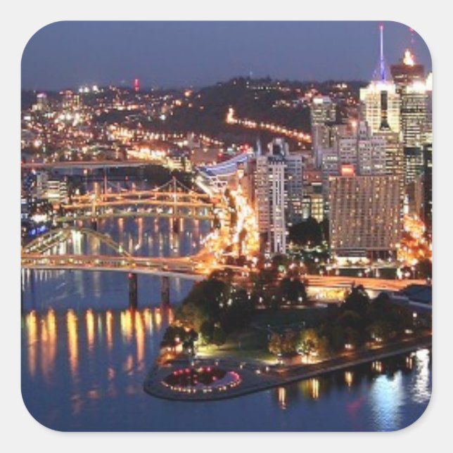 Sticker Carré Sandwich Steel and Indigo (Devant)