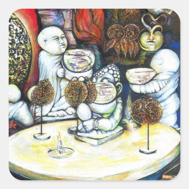 Sticker Carré Sans échec par défi (Devant)