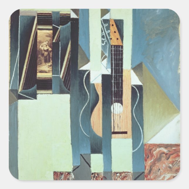 Sticker Carré Sans titre (huile sur toile) (Devant)