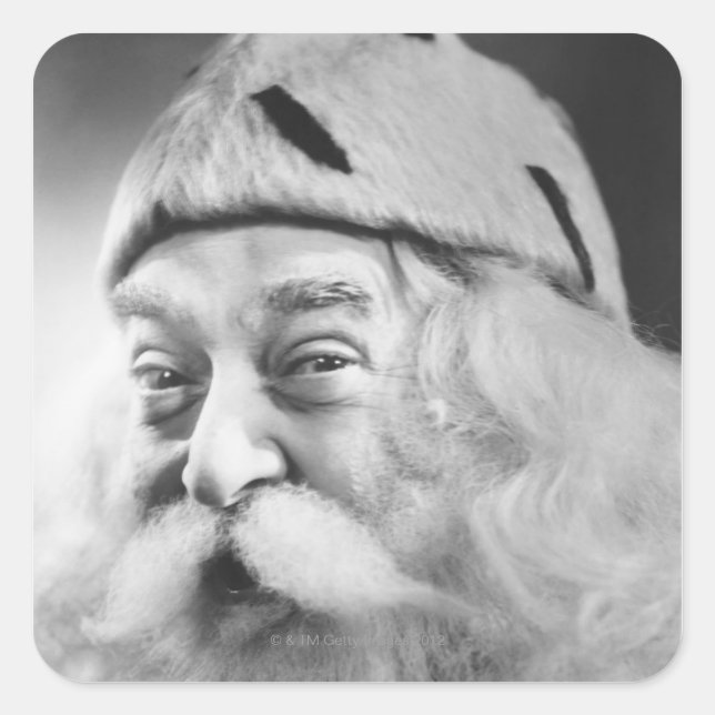 Sticker Carré Santa Claus (Devant)