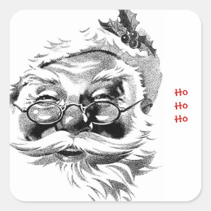 Sticker Carré Santa Ho Ho Ho 