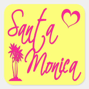 Sticker Carré Santa Monica
