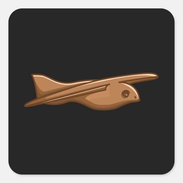 Sticker Carré SAQQARA OISEAU Théoriste Alien antique Egypte Arte (Devant)