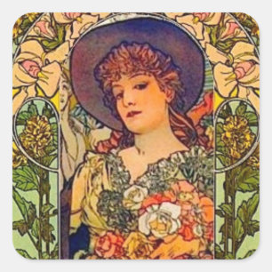 Sticker Carré Sarah Bernhardt Tosca.