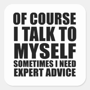 Sticker Carré sarcastique drôle de dire humour adulte sarcasme