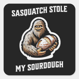 Sticker Carré Sasquatch Stocke My Sourdough