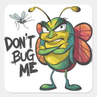 Sticker Carré Sass Bug Street Art