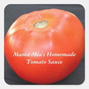Sticker Carré Sauce tomate maison de Mama Mia sur mesure