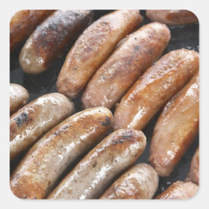 Sticker Carré Saucisses au barbecue