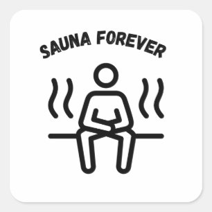 Sticker Carré Sauna Forever Saunas